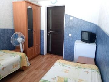 Двухместный номер с 2 отдельными кроватями в Гостевом доме Зелёный дворик